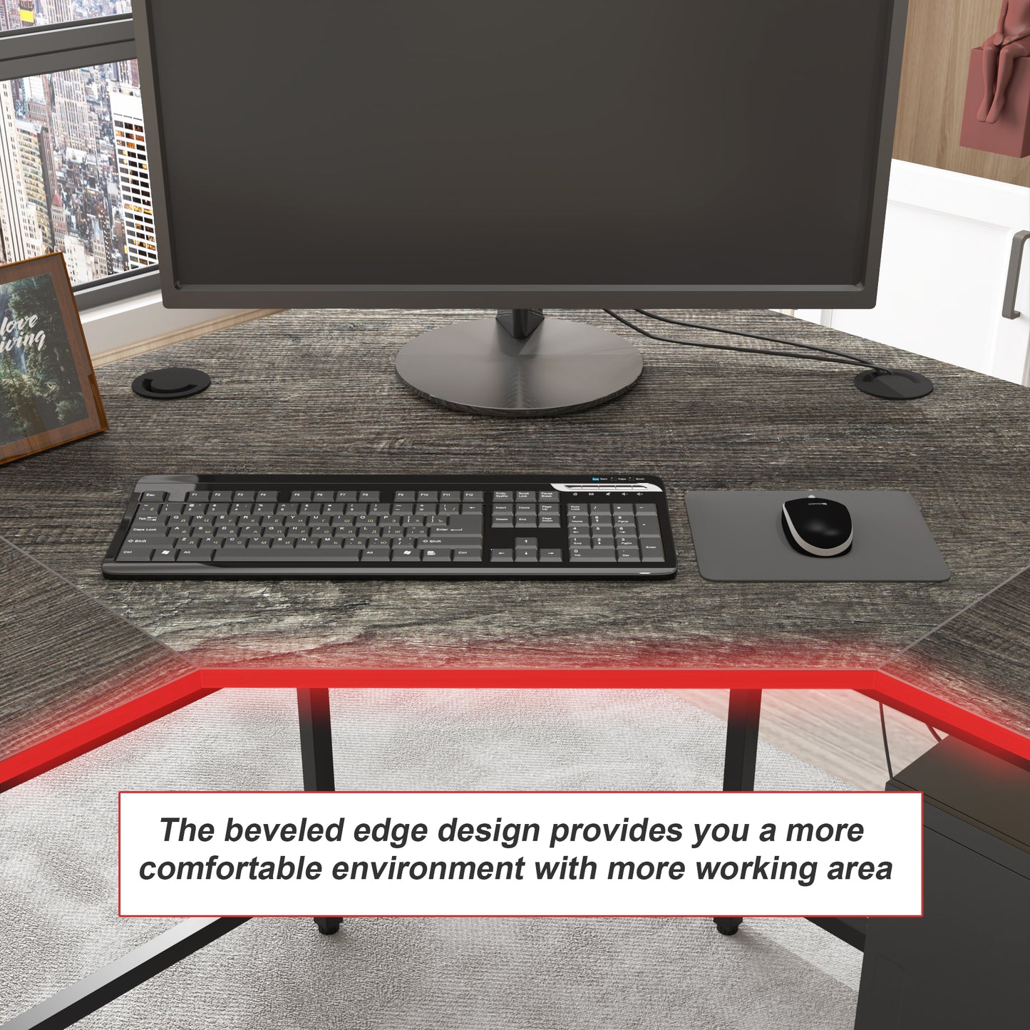 L-Shaped Computer Desk Corner Desk for Home Office